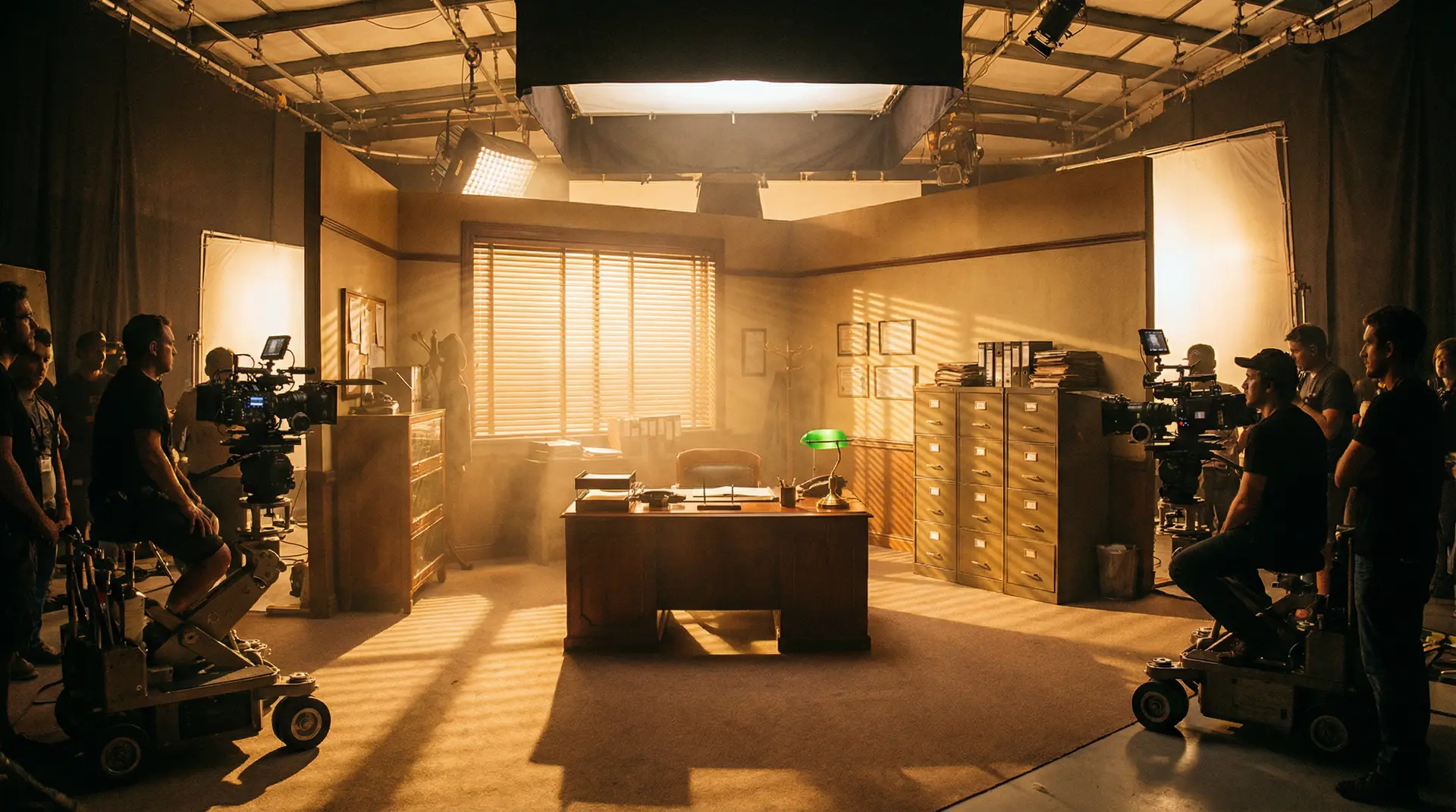 www.744tv.com 精心搭建的复古侦探办公室片场全景